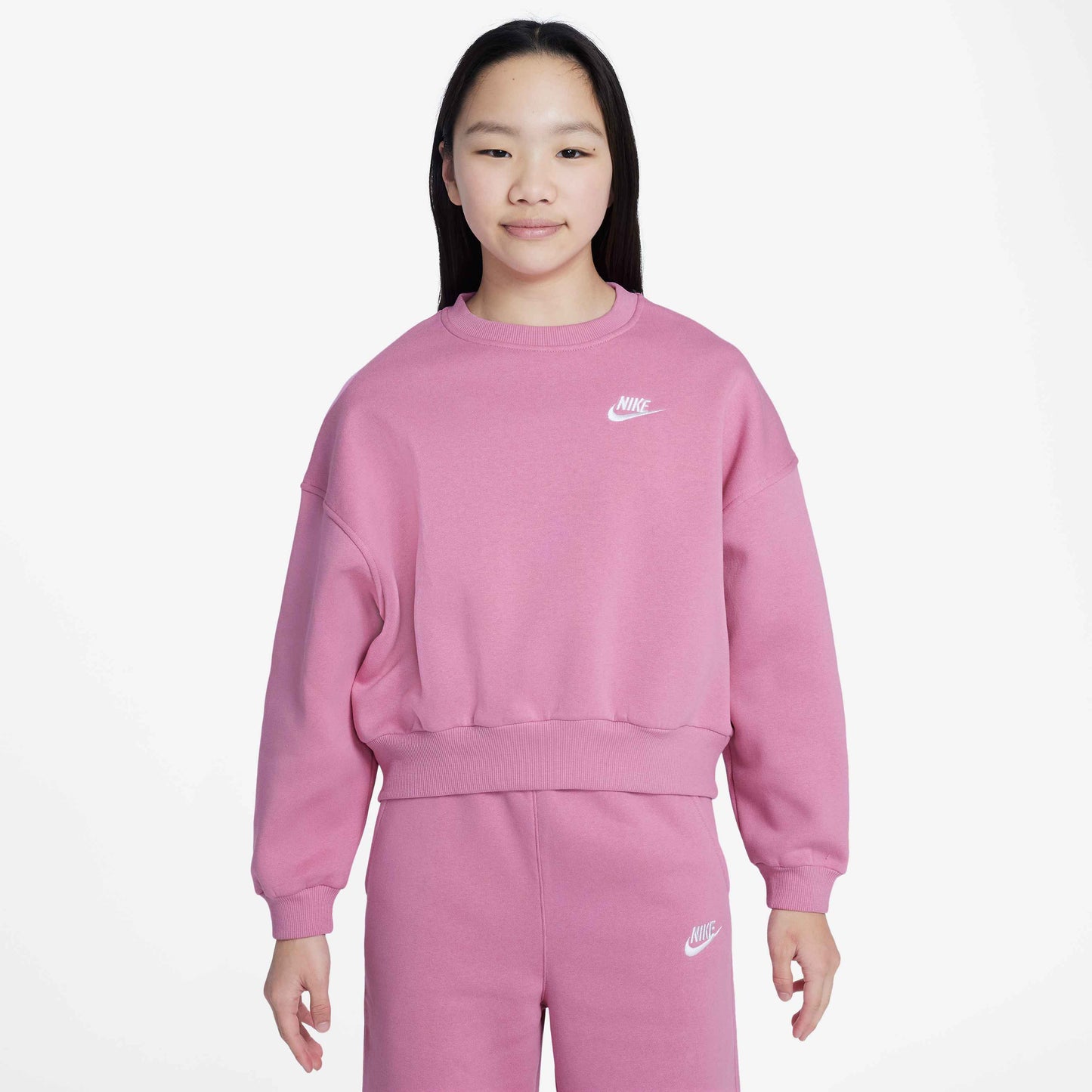 Girls Boxy Crew-Neck Sweatshirt
