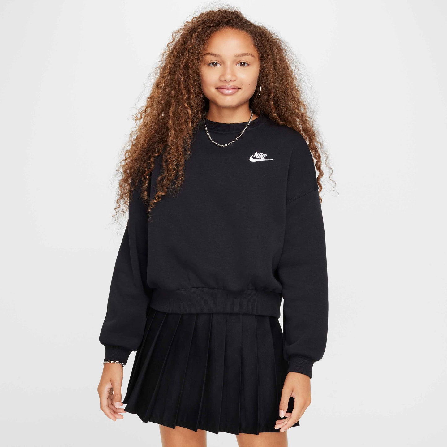 Girls Boxy Crew-Neck Sweatshirt